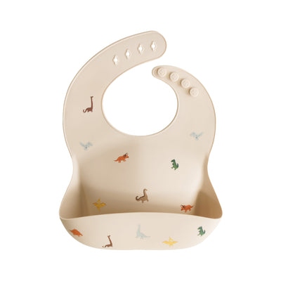 Mushie Silicone Baby Bib – Adjustable Catch-All Bib