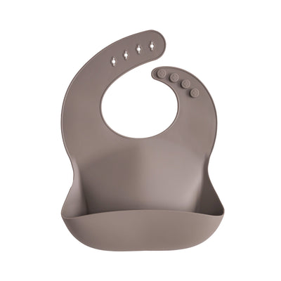 Mushie Silicone Baby Bib – Adjustable Catch-All Bib