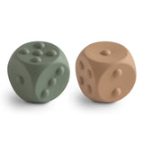 Mushie Silicone Dice Press Toy – Sensory & STEM Learning Toy