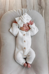 Classic Bow Headband - White