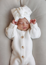 Classic Bow Headband - White