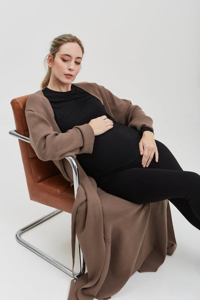 NOM Maternity Emaline Full-Length Cardigan
