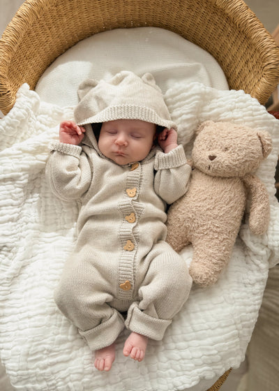 Bear Cub Jumpsuit - Natural