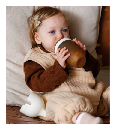 Ultra Wide Neck Baby Bottle 8 OZ Grey