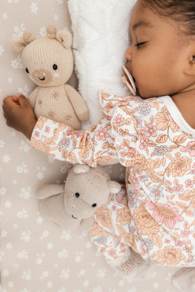 Floral Baby Jumpsuit + Bow