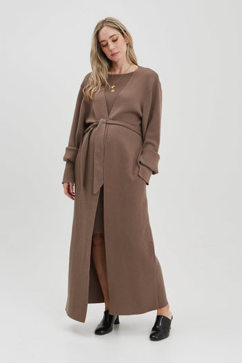 NOM Maternity Emaline Full-Length Cardigan