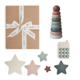 Play Time Baby Gift Set – Phone Press Toy, Nesting Stars & Stacking Rings