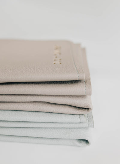Ava & Oliver Vegan Leather Changing Mat – Blue