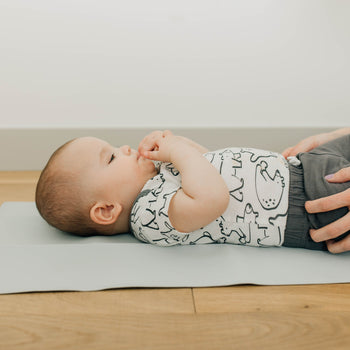 Ava & Oliver Vegan Leather Changing Mat – Cream