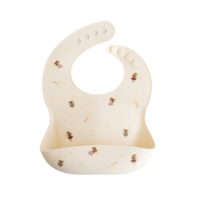Mushie Silicone Baby Bib – Adjustable Catch-All Bib