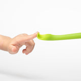 Olababy Baby Spoon Set – Long Feeding Spoon + Self-Feeding Training Spoon, Silicone, 6 Months+