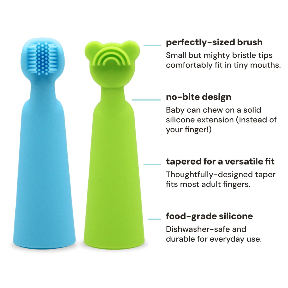 Oogiebear Finger Brush & Tongue Scraper – Safe Baby Oral Care | Euromallusa