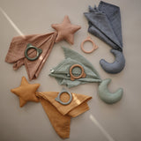 Mushie Star Lovey Blanket – Organic Cotton Baby Comfort Blanket