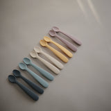 Mushie Silicone Feeding Spoons – Soft-Tip Baby Spoons