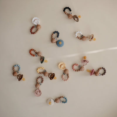 Mushie Eva Silicone Pacifier Clip