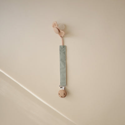 Linen Pacifier Clip Set