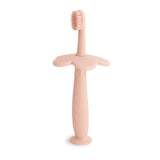 Mushie Flower Training Toothbrush – Silicone Toddler Toothbrush