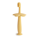 Mushie Flower Training Toothbrush – Silicone Toddler Toothbrush