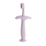 Mushie Flower Training Toothbrush – Silicone Toddler Toothbrush
