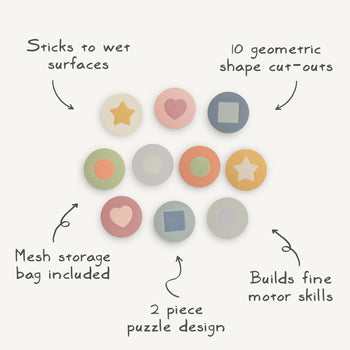 Mushie Foam Bath Shape Puzzle