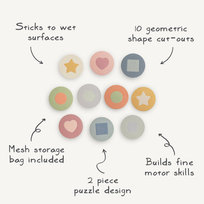 Mushie Foam Bath Shape Puzzle