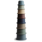 Mushie Stacking Cups Toy – Rundetårn Stacking Tower for Toddlers