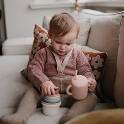 Mushie Silicone Training Cup + Straw
