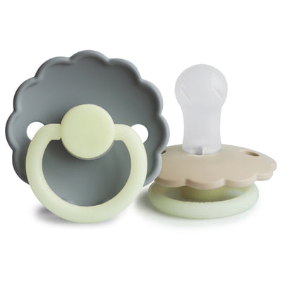 FRIGG Daisy Night Glow Silicone Pacifier – SilkySoft™ Glow-in-the-Dark Pacifier