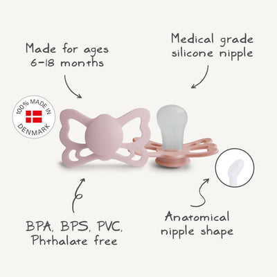 FRIGG Butterfly Silicone Pacifier – Anatomical Nipple