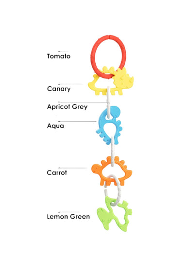 Dinosaur Silicone Teethers & Linking Rings – Comfort Meets Play