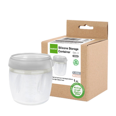 Haakaa Gen. 3 Silicone Storage Container – Airtight Breast Milk & Food Storage