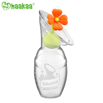 Haakaa Silicone Breast Pump with Flower Stopper (100ml)