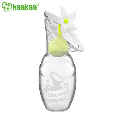 Haakaa Silicone Breast Pump with Flower Stopper (100ml)