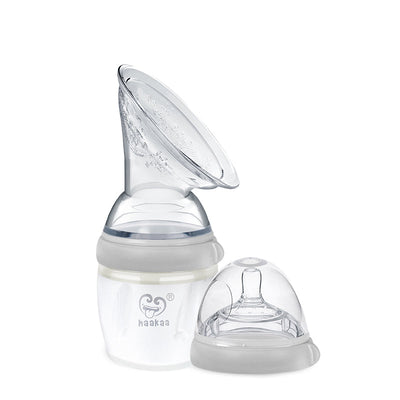 Haakaa Gen. 3 Silicone Baby Bottle & Breast Pump Flange Set – 5-in-1 Express, Feed & Store System