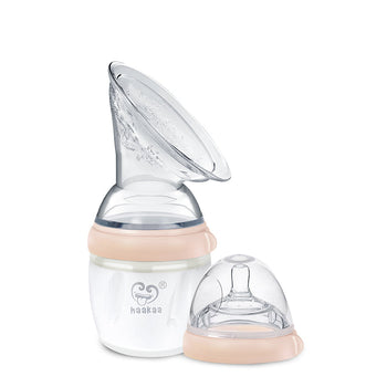 Haakaa Gen. 3 Silicone Baby Bottle & Breast Pump Flange Set – 5-in-1 Express, Feed & Store System