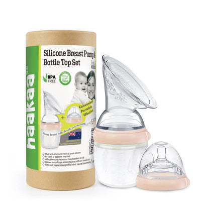 Haakaa Gen. 3 Silicone Baby Bottle & Breast Pump Flange Set – 5-in-1 Express, Feed & Store System