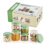 Haakaa Sealed Glass Storage Jar Set with Silicone Lids (4oz & 7oz)