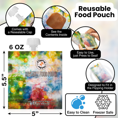 Flipping Holder Gift-Ready Travel Bundle – Food Pouch & Juice Box Holder Set