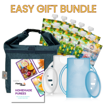 Flipping Holder Gift-Ready Travel Bundle – Food Pouch & Juice Box Holder Set