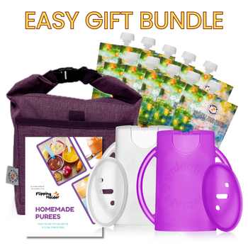 Flipping Holder Gift-Ready Travel Bundle – Food Pouch & Juice Box Holder Set