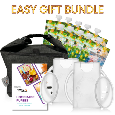 Flipping Holder Gift-Ready Travel Bundle – Food Pouch & Juice Box Holder Set