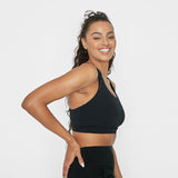 Go With The Flow Nursing Sports Bra - Black