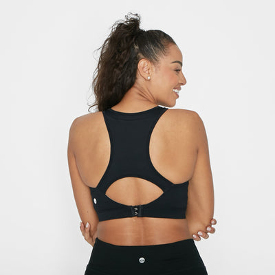 Go With The Flow Nursing Sports Bra - Black