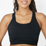 Go With The Flow Nursing Sports Bra - Black