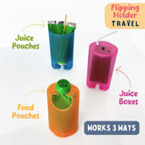 Flipping Holder TRAVEL – Food Pouch & Juice Box Holder