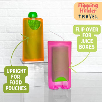 Flipping Holder TRAVEL – Food Pouch & Juice Box Holder