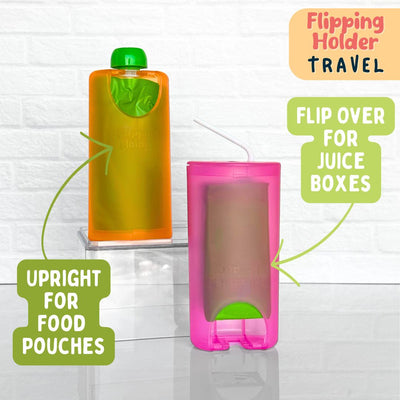 Flipping Holder TRAVEL – Food Pouch & Juice Box Holder