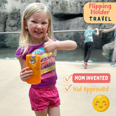Flipping Holder TRAVEL – Food Pouch & Juice Box Holder