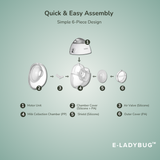 Haakaa E-Ladybug Wearable Electric Breast Pump - 2PK