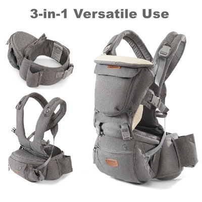SUNVENO Ergonomic Baby Carrier 3-in-1 Hip Seat